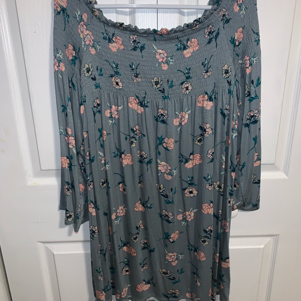 Off the shoulder floral dress